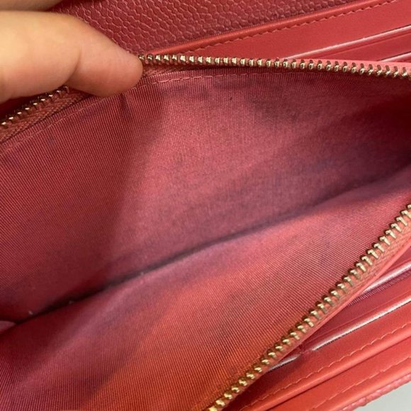 Chanel CC Gusset Classic Flap Wallet Quilted Caviar Long - Picture 8 of 9